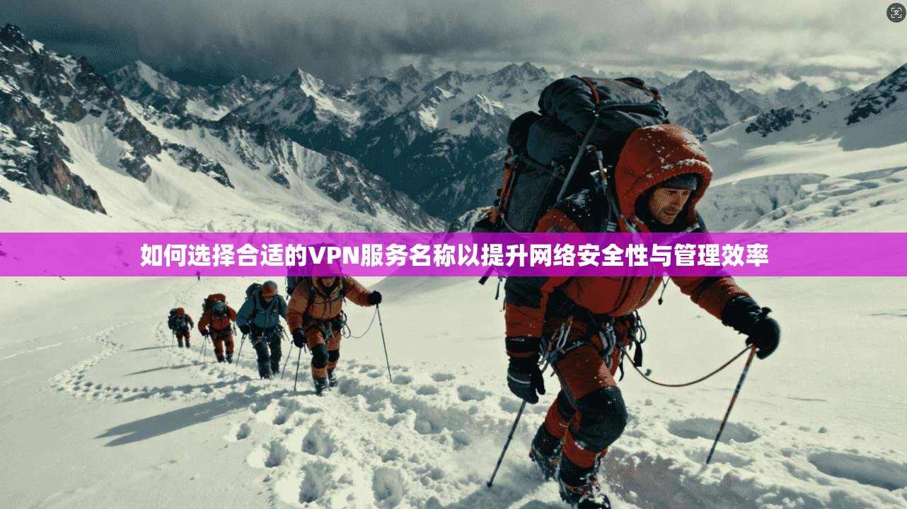 如何选择合适的VPN服务名称以提升网络安全性与管理效率