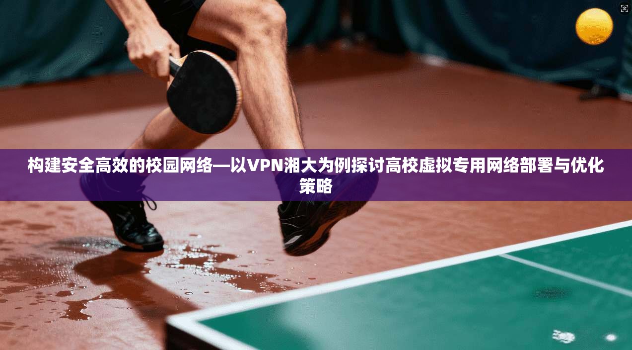 构建安全高效的校园网络—以VPN湘大为例探讨高校虚拟专用网络部署与优化策略
