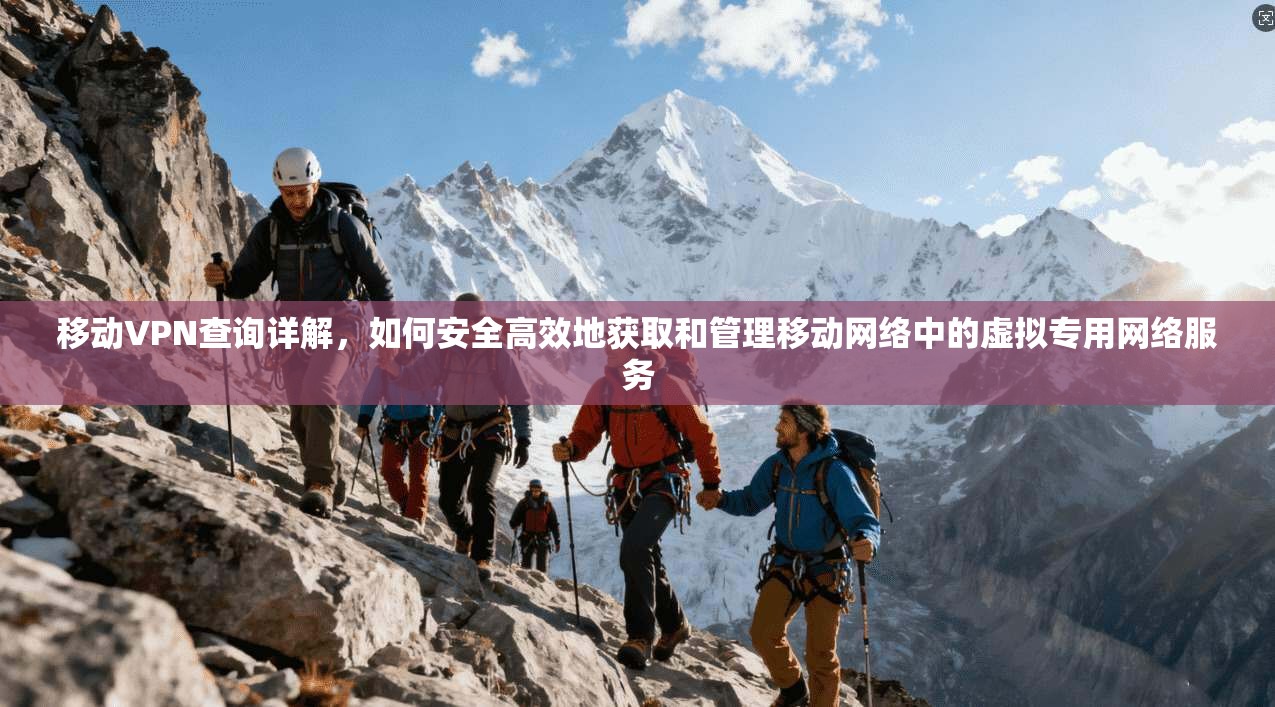 移动VPN查询详解，如何安全高效地获取和管理移动网络中的虚拟专用网络服务