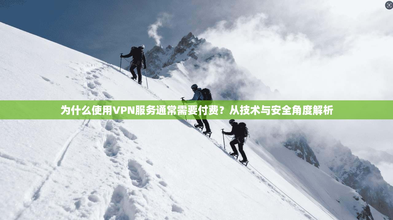为什么使用VPN服务通常需要付费？从技术与安全角度解析